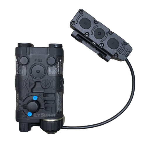 LySight NGAL Aiming Laser Flashlight Combo Power Adjustable Black