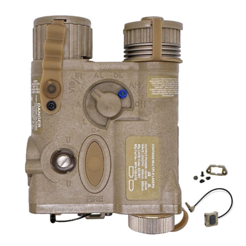 SomoGear PEQ-16B Airsoft Aiming Laser Flashlight FDE Color with crane connector